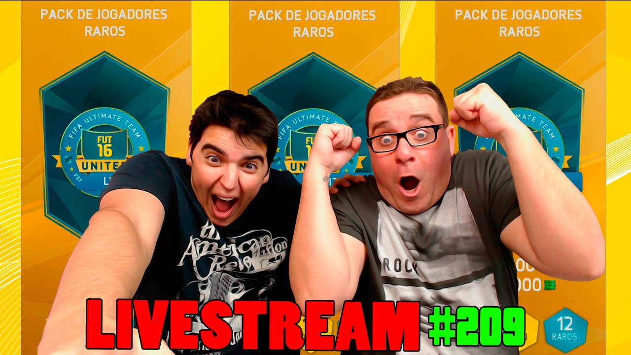 LIVESTREAM #209 | YOUBATTLE - MEGA FIFA 16 PACK OPENING