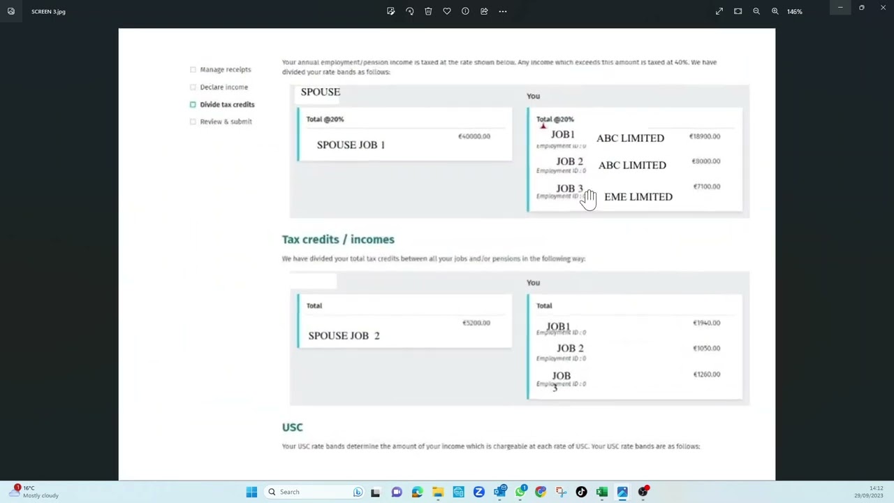 EMERGENCY  TAX IRELAND SOLUTION PART  4- EMPLOYEE WITH DOUBLE JOB SETUP