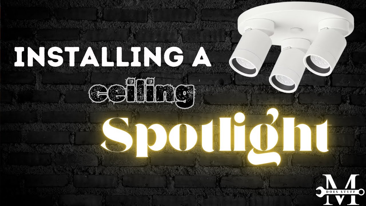 Installing a ceiling spotlight with 3 spots - Nym&aring;ne from Ikea