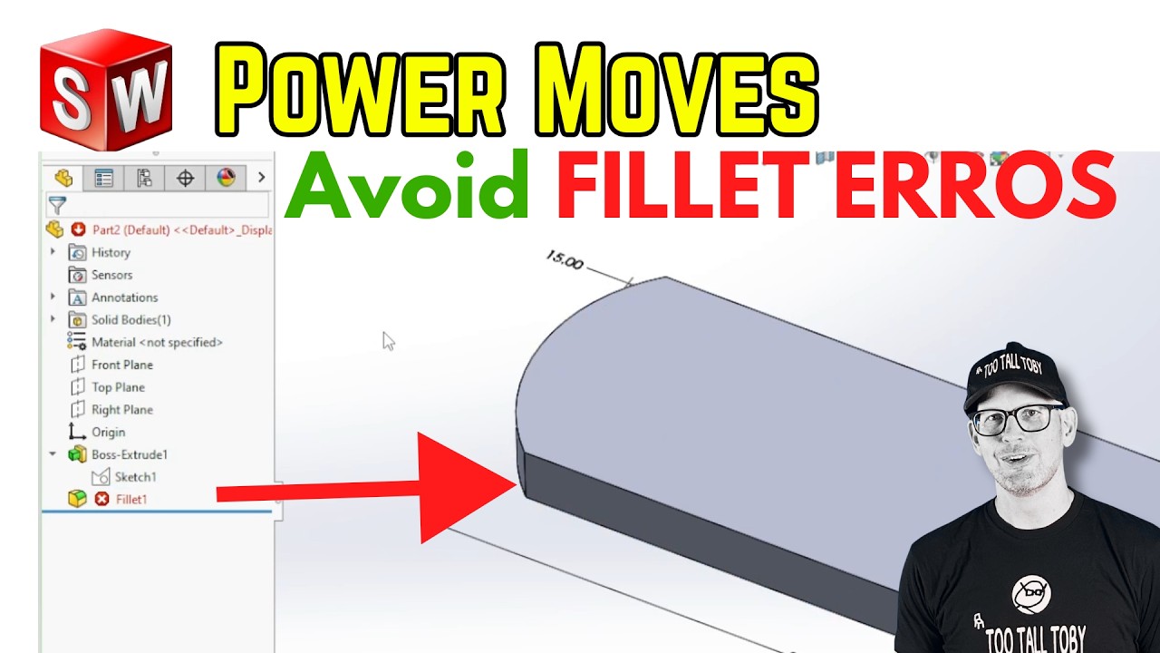 STOP hitting FILLET ERRORS every time you edit a SOLIDWORKS sketch! Replace Sketch Entity