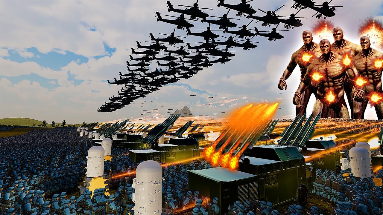 Can World Army Commanded By Chuck Norris Beat Titans? - Ultimate Epic Battle Simulator 2