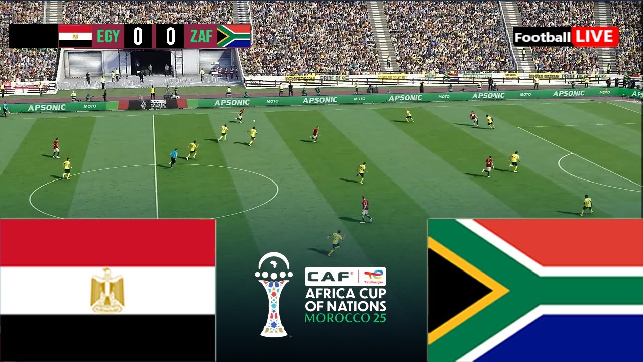 EGYPT vs SOUTH AFRICA - Africa Cup of Nations 2025 AFCON | Match today | Simulation PES