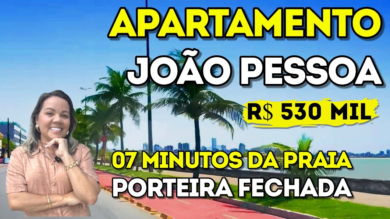 R$ 530 MIL - APARTAMENTO À VENDA EM JOÃO PESSOA-PORTEIRA FECHADA 