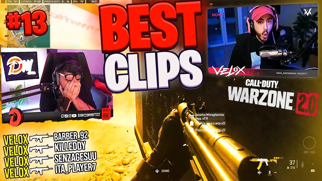 LE MIGLIORI CLIP SU WARZONE2 DEI PITS! #13🔥VELOX E DARIO FUNNY MOMENTS, RAGE E MIGLIORI GIOCATE!!