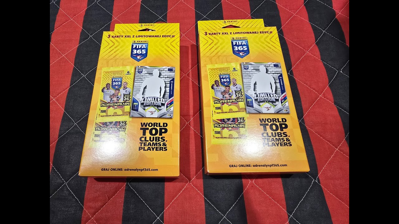 HIT!!! NOWOŚĆ!!! OTWIERAM DWA BLISTRY XXL I ROZGRYWAM POJEDYNEK LIMITEK XXL - PANINI FIFA 365 2026!!