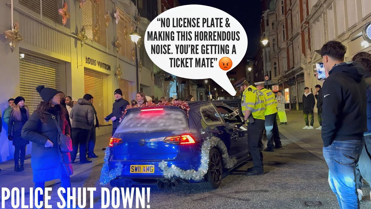 ANGRY POLICE Vs TUNER CARS LEAVING SHOW! *SECTION 59's + TICKETS!*