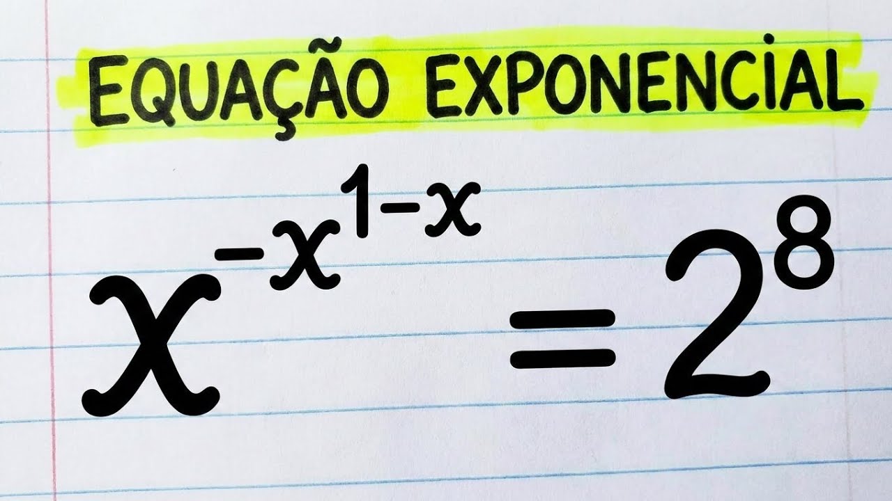 Impossível de Resolver? Equação Exponencial com Artifício