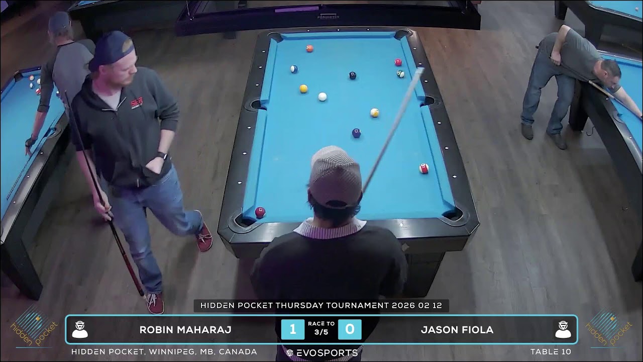 ROBIN MAHARAJ vs JASON FIOLA - HIDDEN POCKET - TABLE 10 | EvoSports