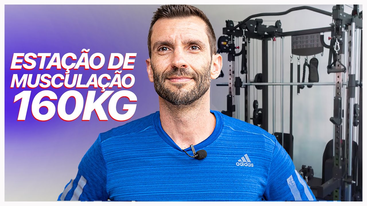 Estação musculação 160kg de peso e 2 torres | Cross Smith Starke C5