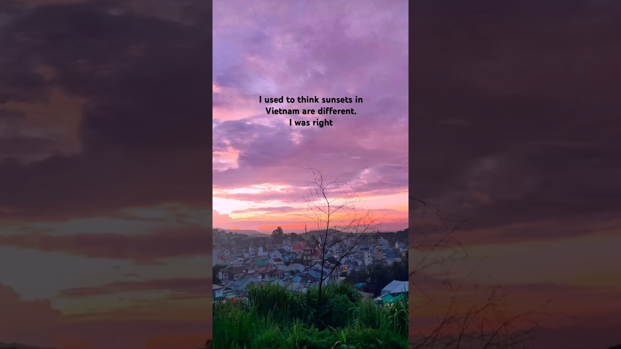 Sunsets in Vietnam 🥰#sunset #vietnam#indianinvietnam #thevietvibe