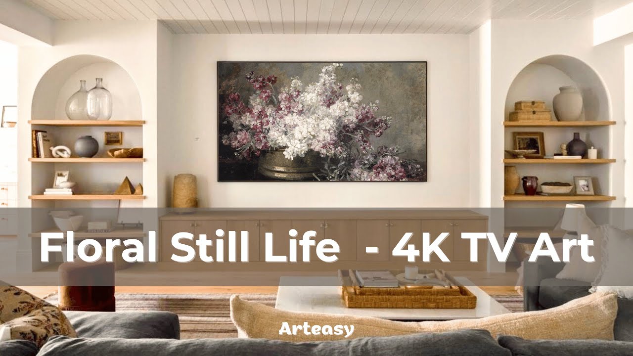 Floral Still Life | Beautiful Flower Paintings | Flowers Art | 4K Flowers | Relaxing Art in 4K