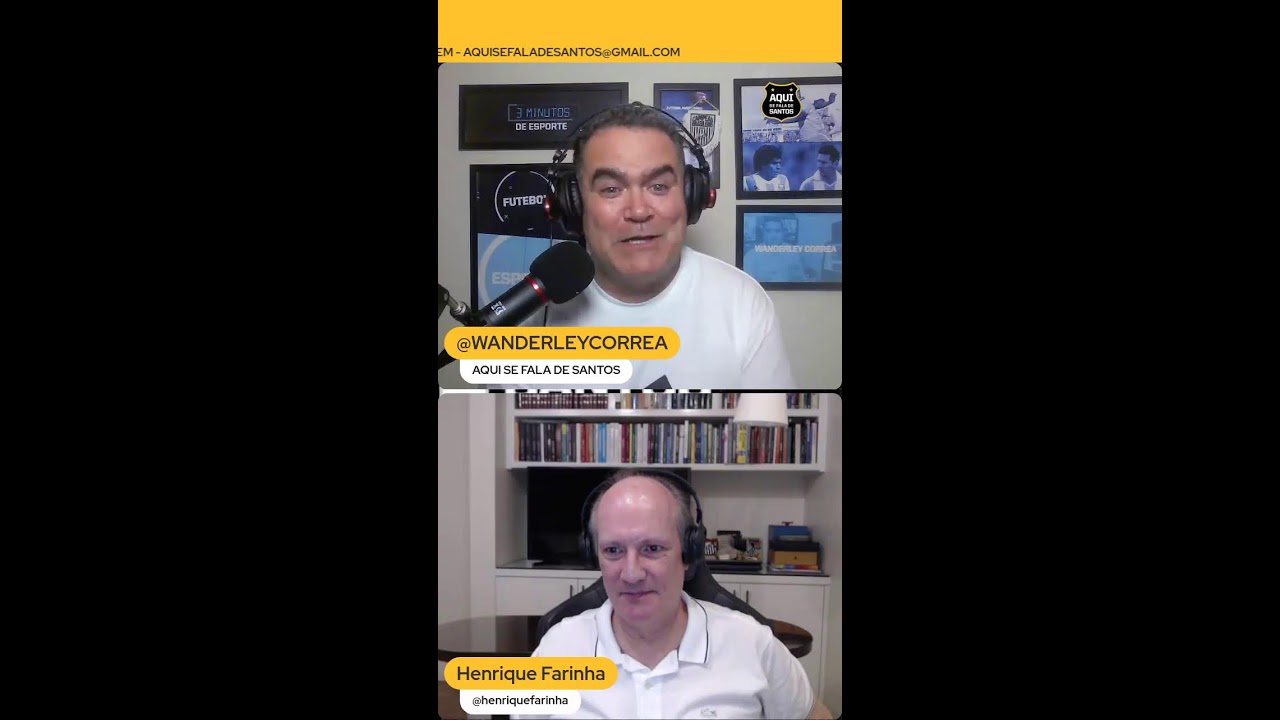 Bate papo com Henrique Farinha sobre patrocinador master e gestão do Santos  📱