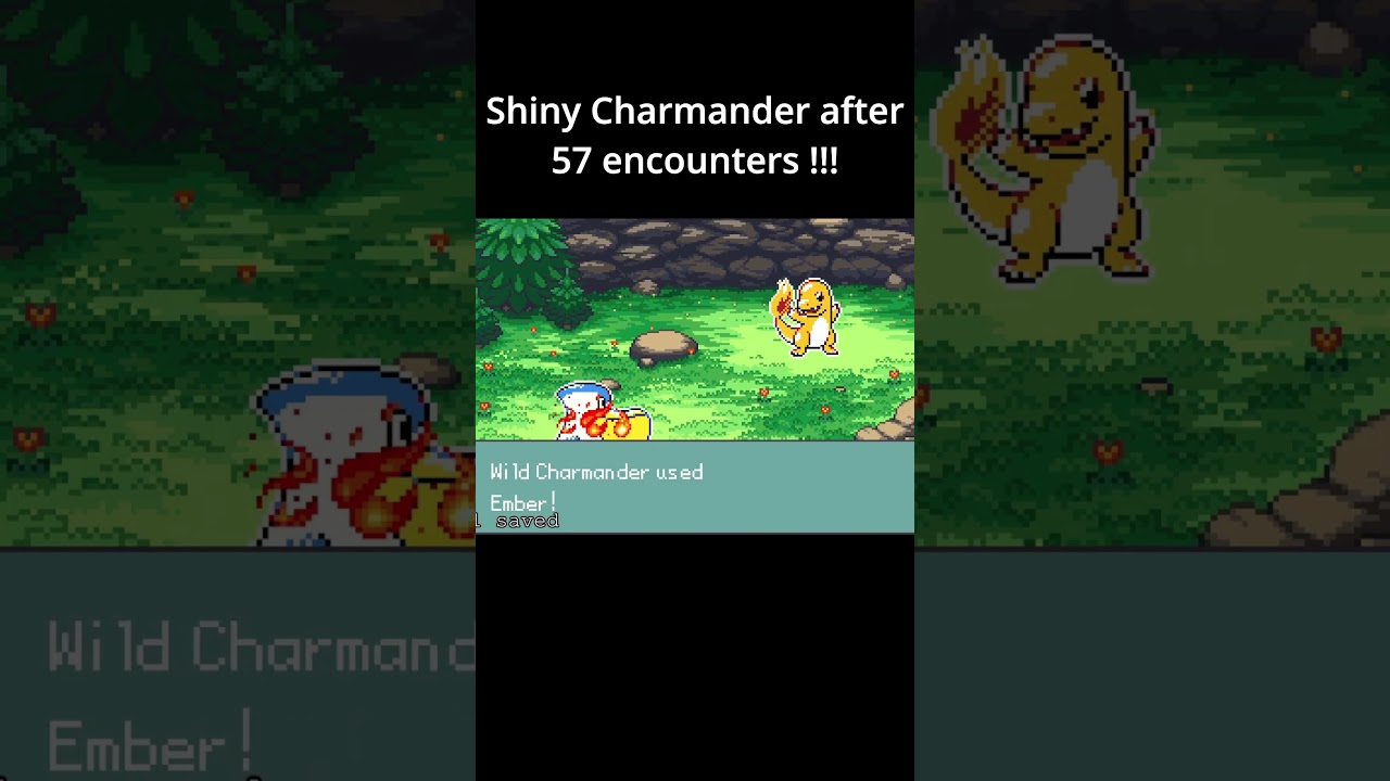 Shiny Charmander #pokemon #pokemonemerald #pokemonfanmade #pokemonromhack #pokemonseaglass