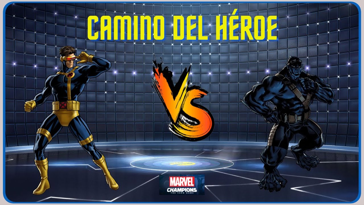 Marvel Champions LCG - Cíclope Vs Bestia Oscura Híbrido