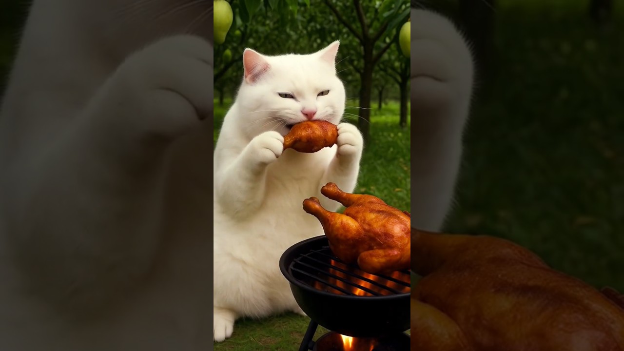 Sparrow Hunt & BBQ. #funny #cat #animals
