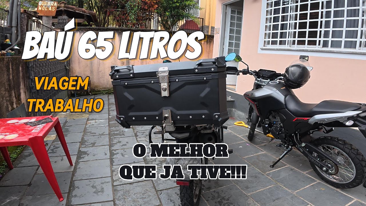 REALMENTE CABE TUDO? BAÚ 65 LITROS PARA MOTO