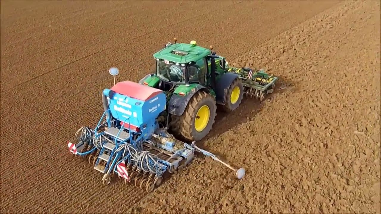 [ DRONE ] Labours et semis de froments - Belgium