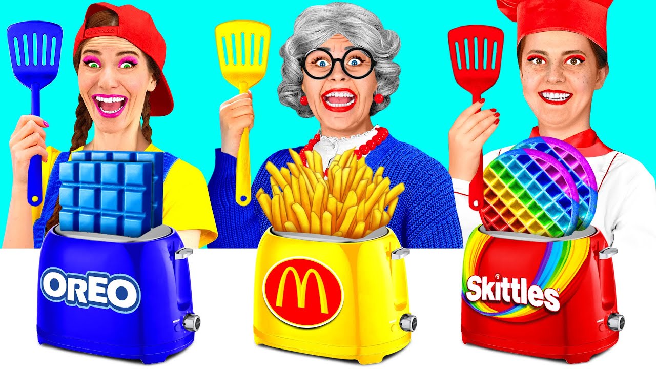 J&aacute; vs Babička Kuchařsk&aacute; V&yacute;zva | Lahodn&eacute; Recepty Fun Fun Challenge