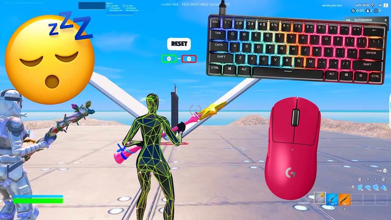 Fastest Mechanical Keyboard for Fortnite | Apex Pro Mini 360FPS Gameplay