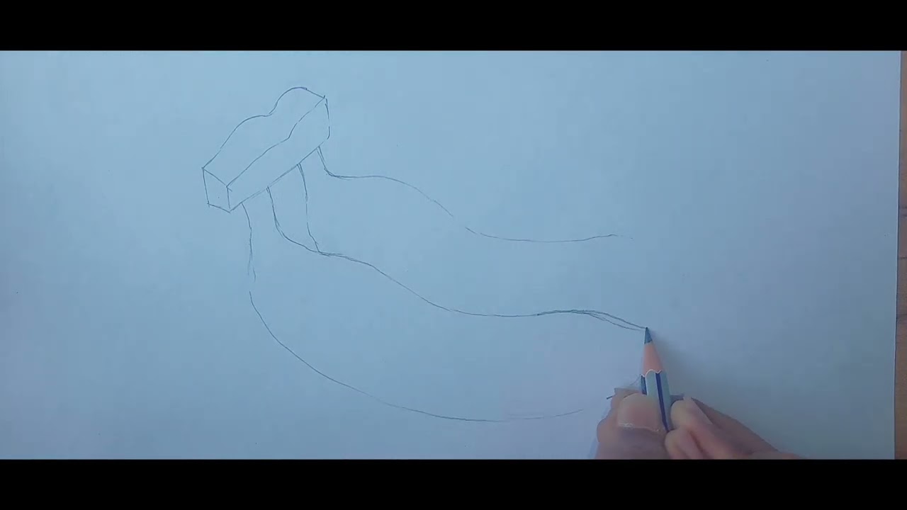 Simple banana drawing #drawing 