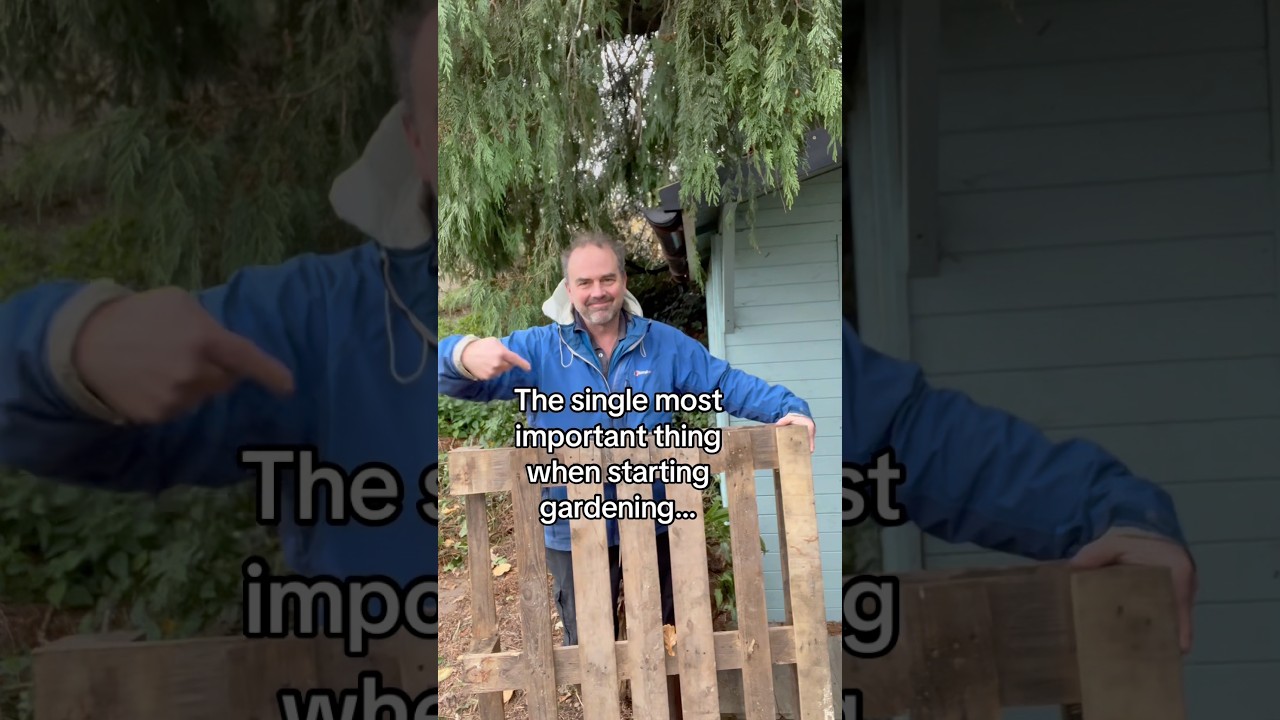 How to make a free compost structure using just pallets.