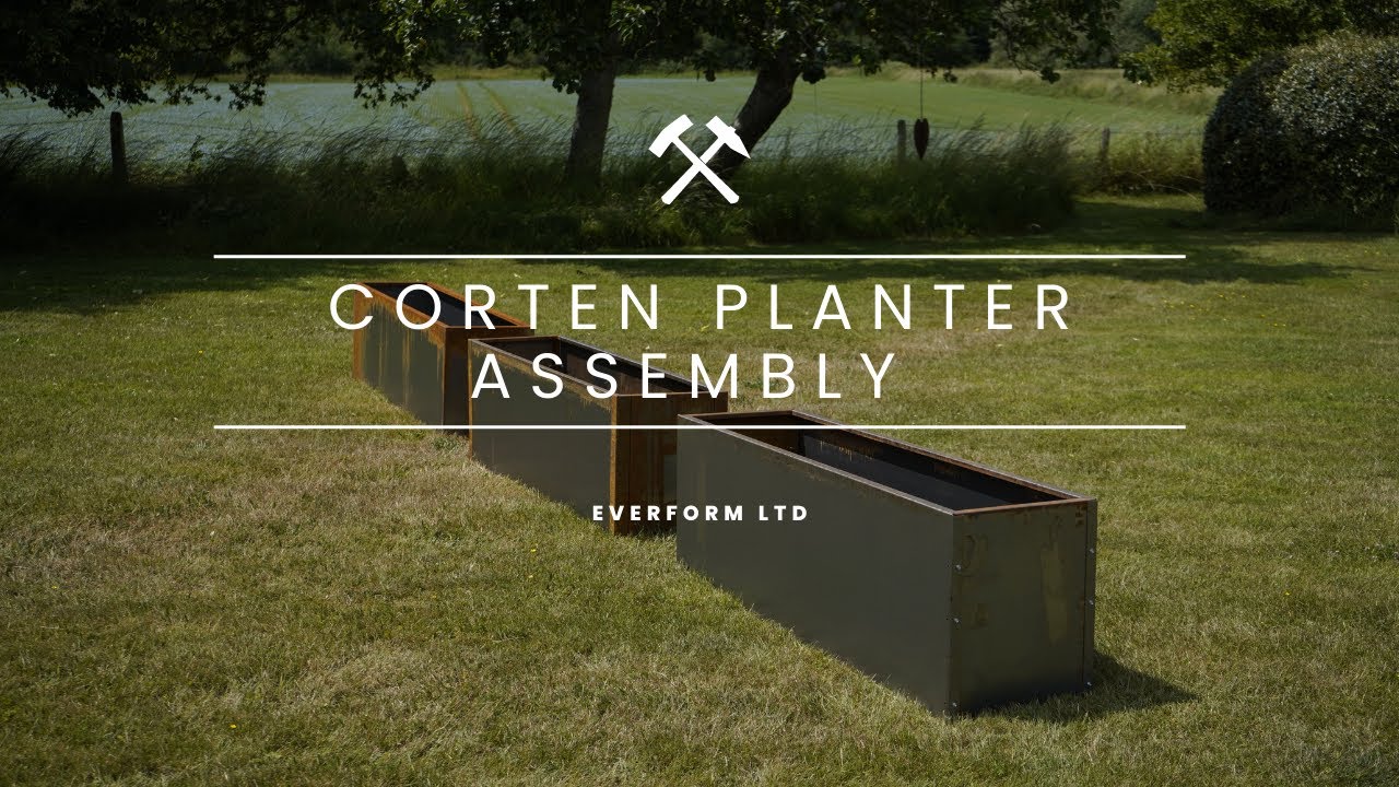 Corten Steel Planter - Flat Pack Design   Assembly Video