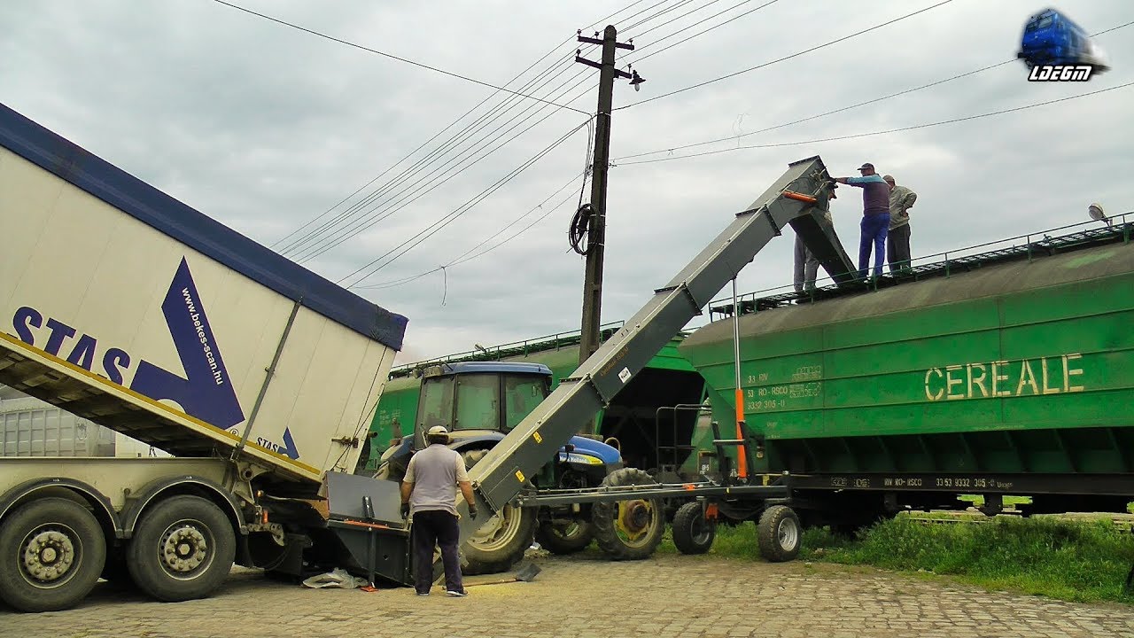 Incarcand Vagoane de Cereale - Loading Cereals Wagons in Episcopia Bihor - 25 April 2014
