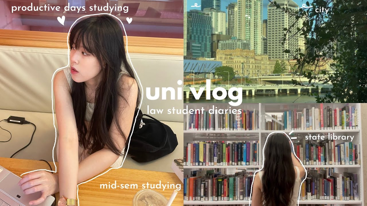 law student diaries | uni vlog: mid-term assessment week, productive days & studying