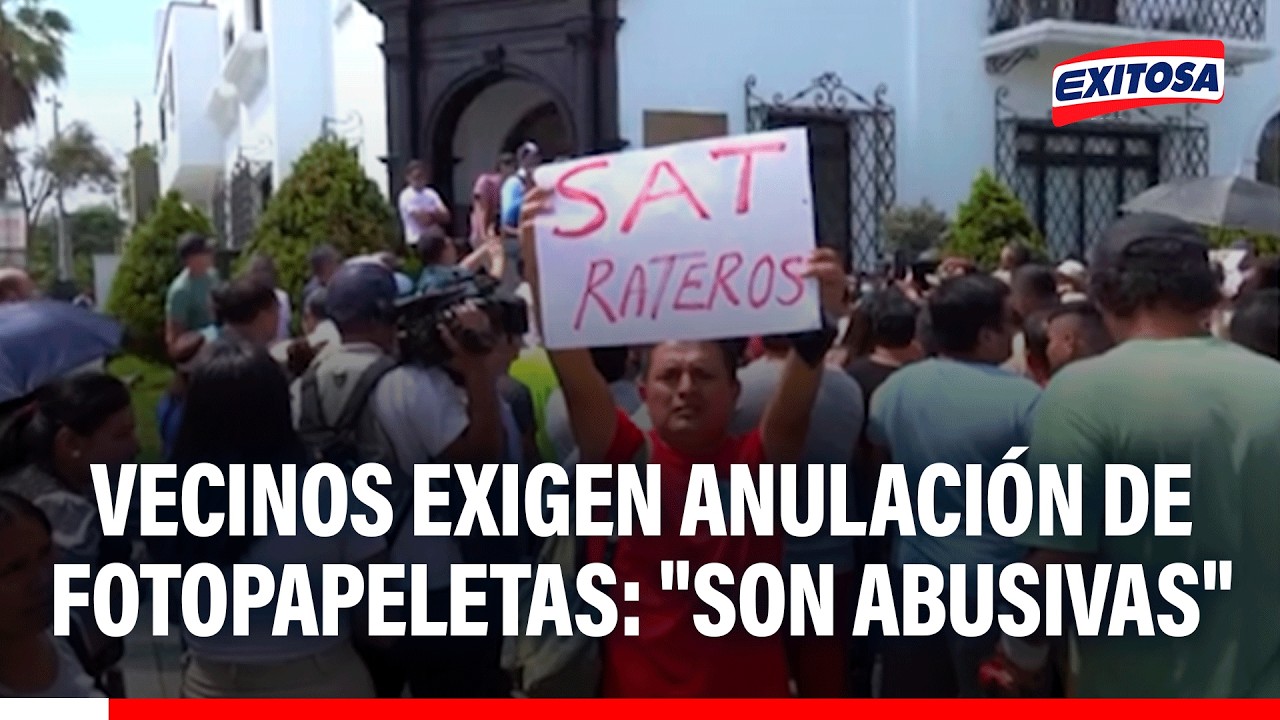 🔴🔵 Vecinos reclaman frente a Municipio y exigen anulación de fotopapeletas: 