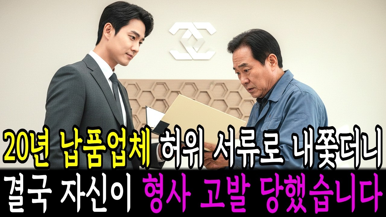 20년 거래처를 허위 서류로 내쫓은 대기업 구매팀장, 결국 모든 진실이 드러났습니다. #감동사연 #시니어사연 #라디오북 #오디오북 #노후사연 #인생사연 #고부갈등