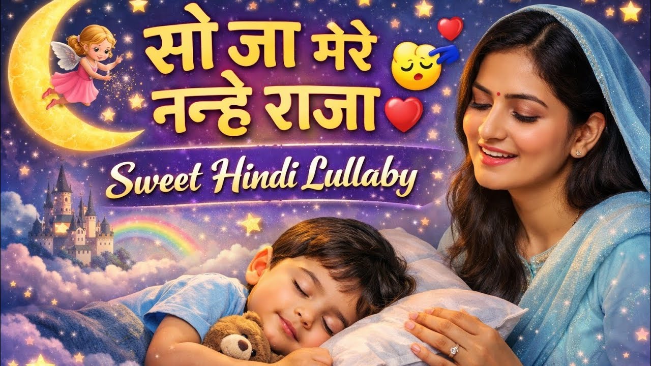 सो जा मेरे नन्हे लाल ❤️ | Super Soft Hindi Lullaby | Baby Sleep Fast