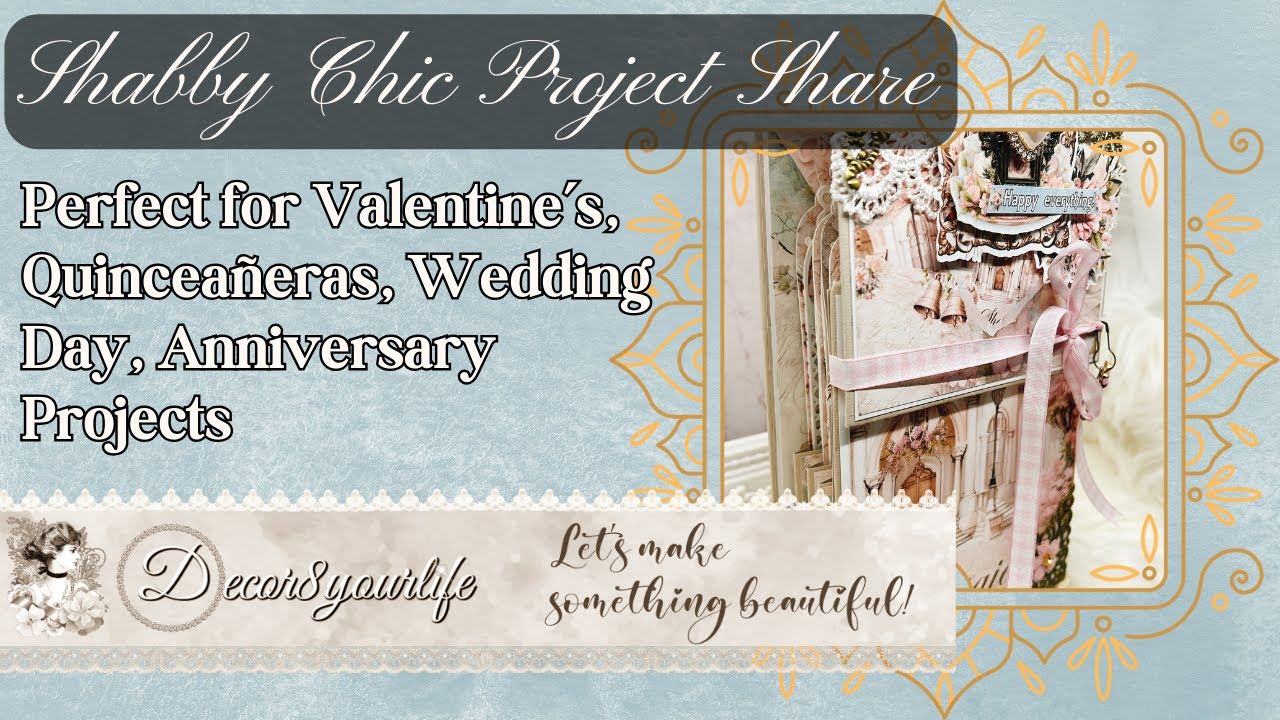 DIY Shabby Chic Tag Mini Album 🌸 | Beautiful Keepsake Ideas with the 'She Said Yes!' Kit