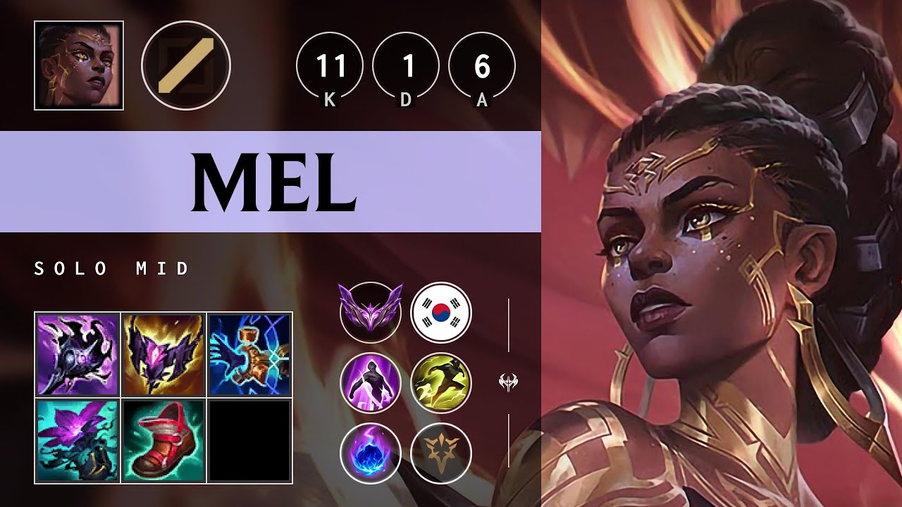 Mel Mid vs Twisted Fate - KR Master Patch 25.12
