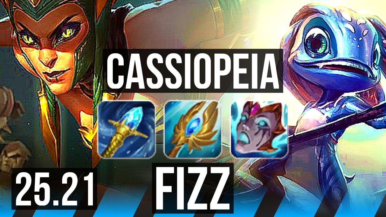 CASSIOPEIA vs FIZZ (MID) | 8/3/8 | EUW Master | 25.21