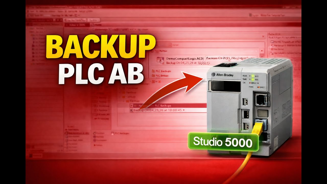 Cómo hacer un BACKUP / Respaldo de un PLC Allen-Bradley en Studio 5000 (CompactLogix / ControlLogix)