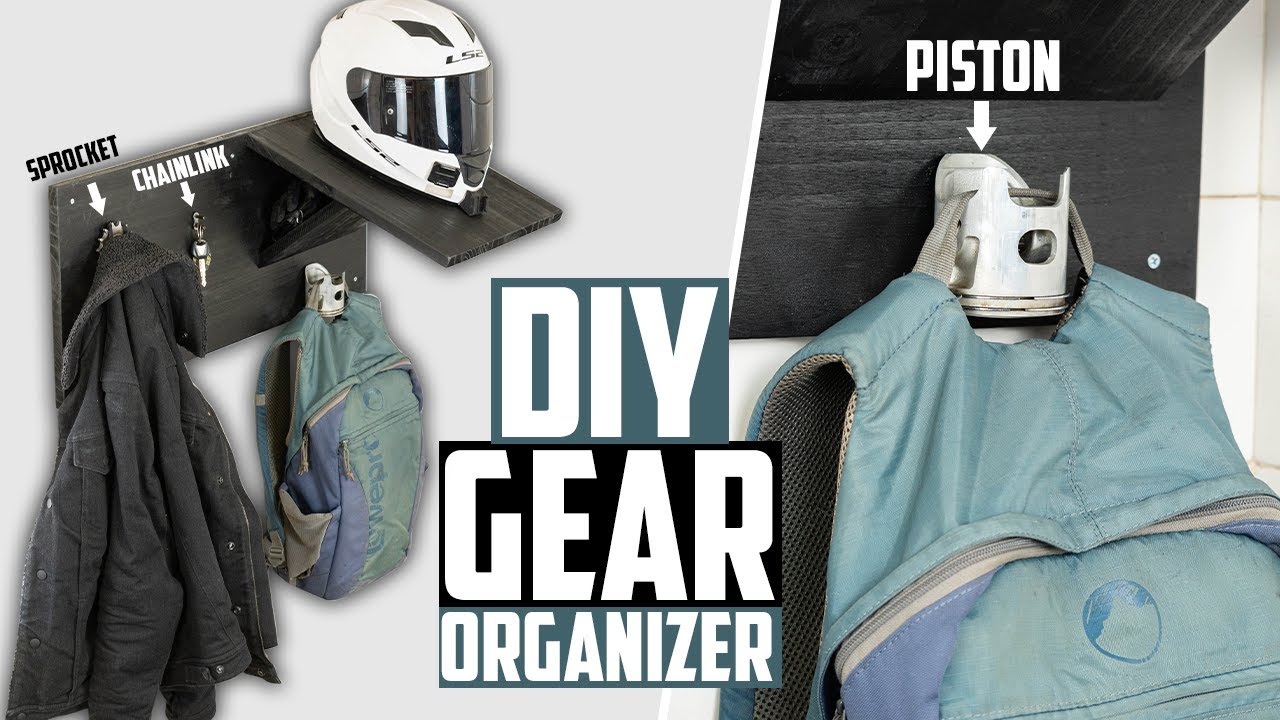 Building a Gear Organizer with Motorbike Parts