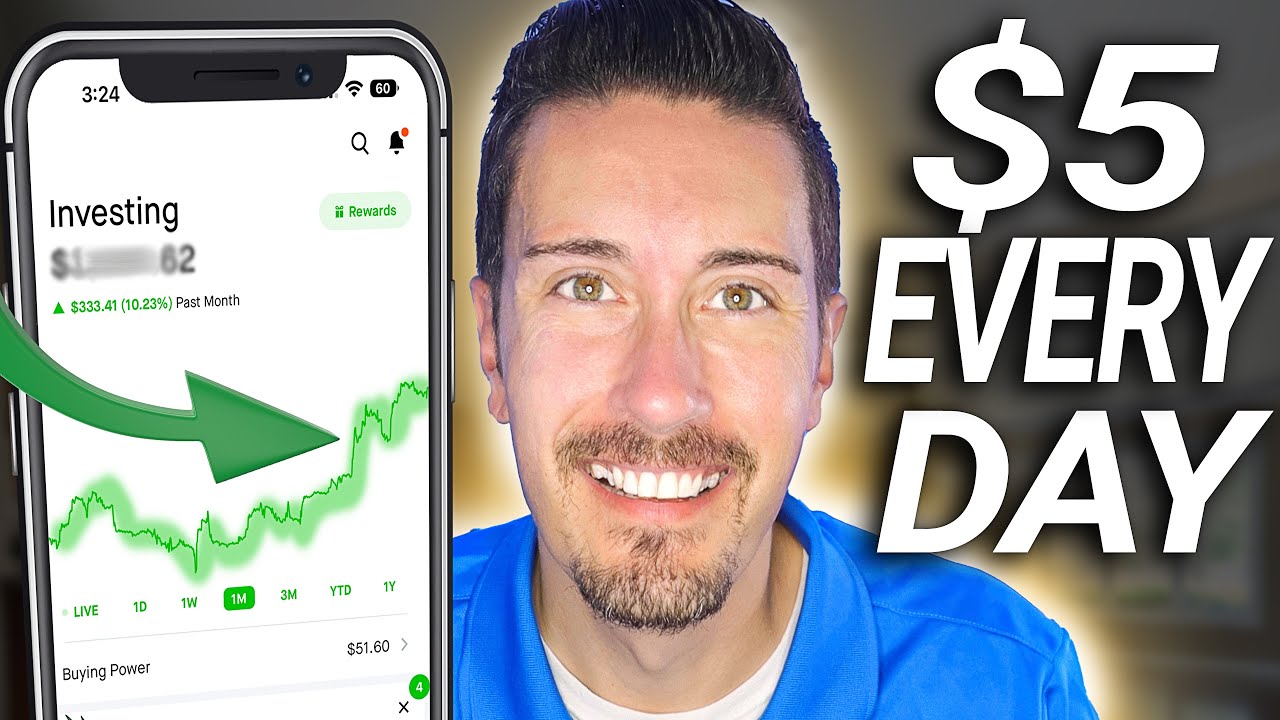 Как выглядит инвестирование $5 в день через 1 год (портфель Robinhood)