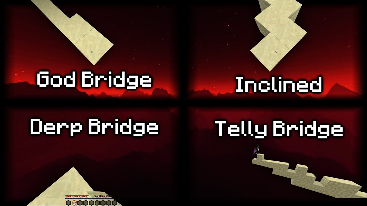 All PRO Bridging Techniques in Minecraft but it's a Montage