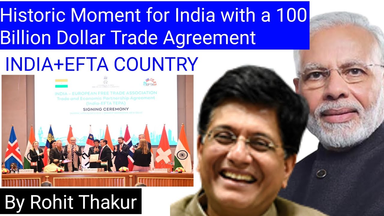 Historic moment for India with a 100 Billion Dollar Trade Agreement    #Economy #india #geopolitics