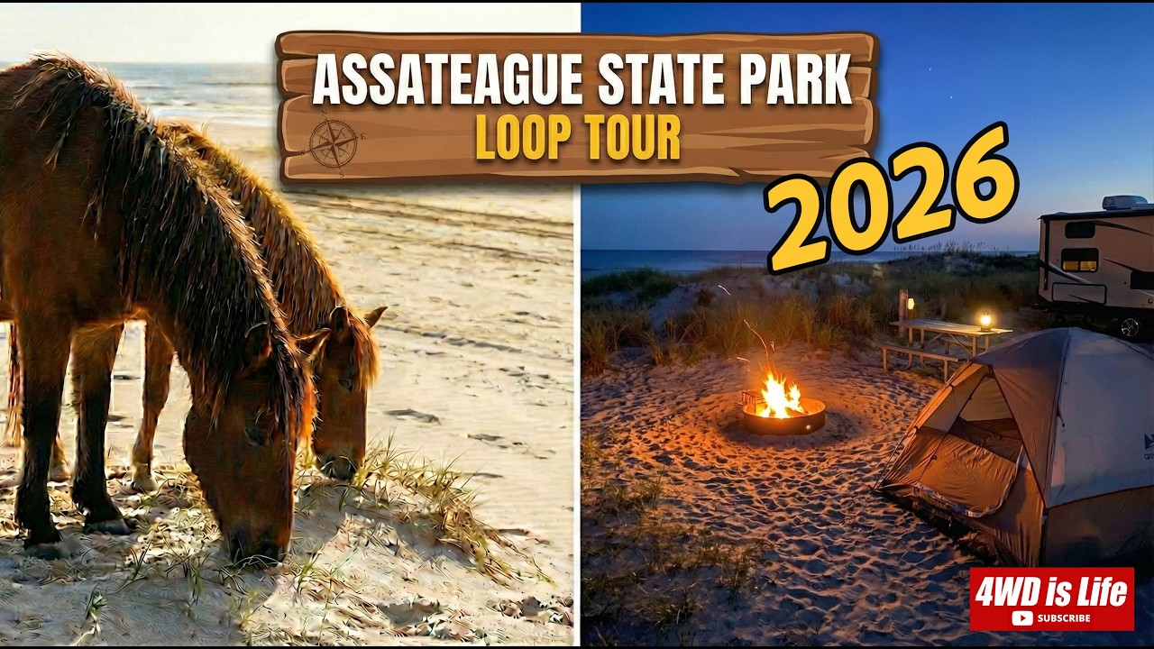 Assateague Island State Park Campground Loop Tour (Loop A - J)