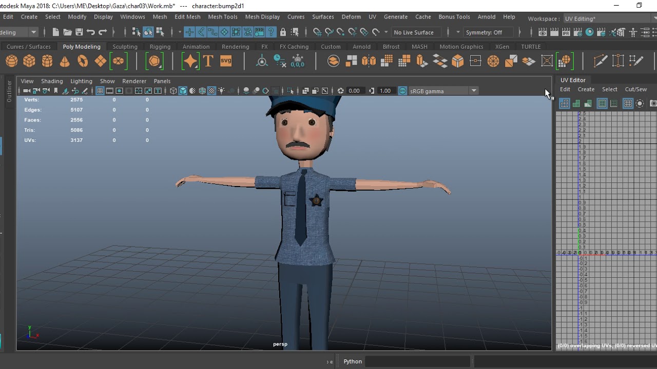 تجهيز خامة شخصية كرتونية باستخدام برنامج Substance Painter. فيديو 04