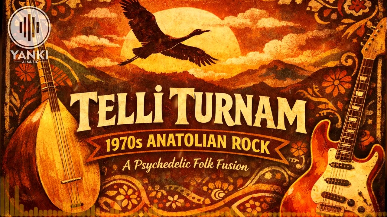 TELLİ TURNAM – 1970s Anatolian Rock Cover (Suno AI)