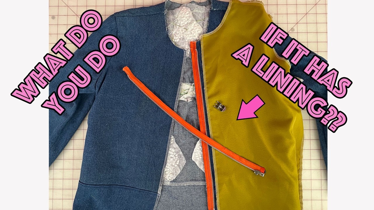 How To Sew A Separating Zipper Into Anything With Lining The Easy Way!
