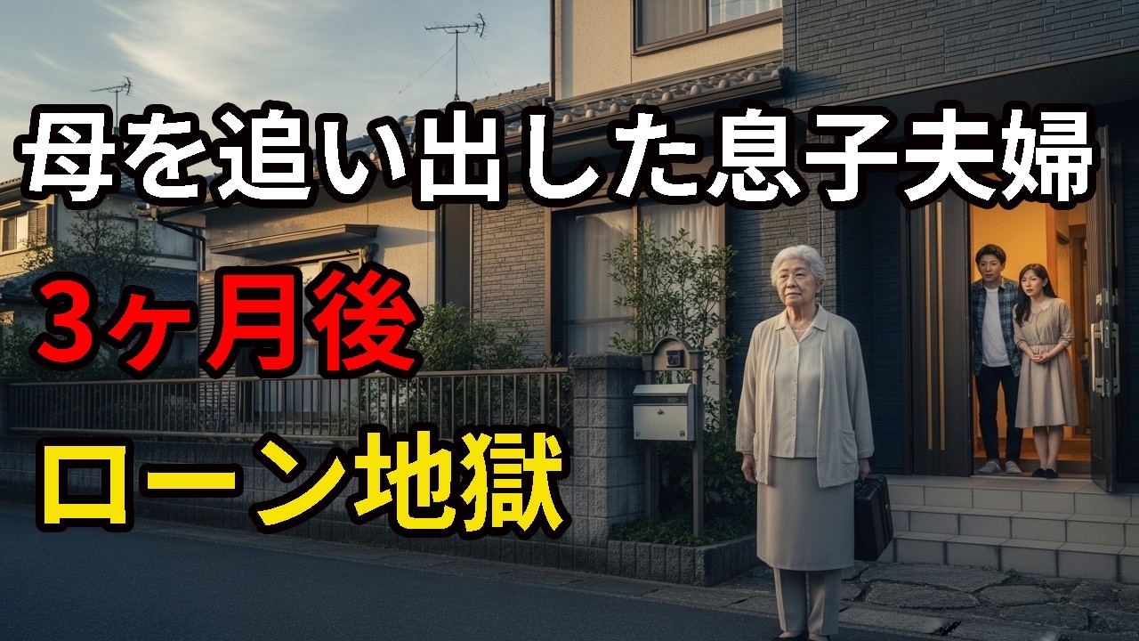 母を「お荷物」と呼んだ息子夫婦私が家のローンを止めた結果、3ヶ月後に起きたこと