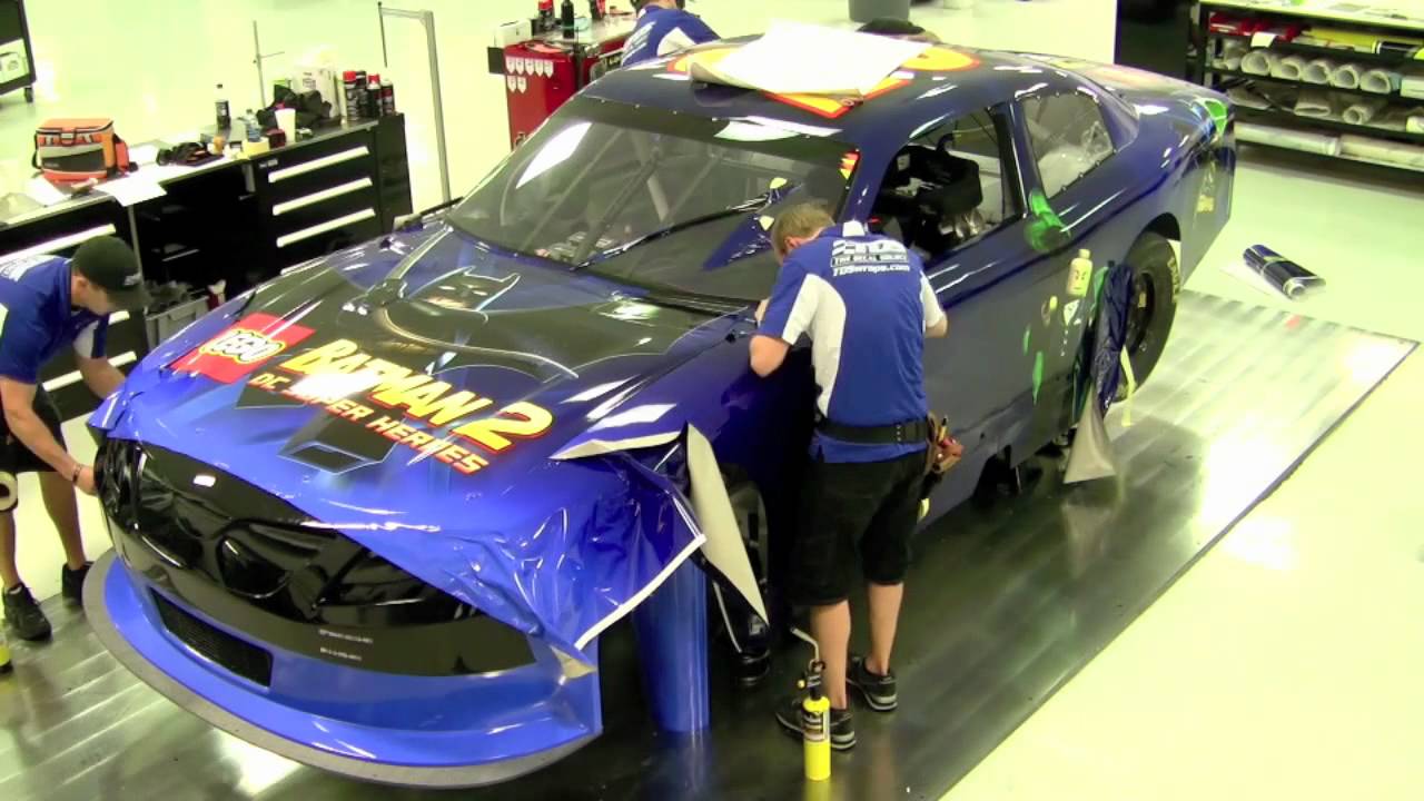 Lego Batman 2 NASCAR Wrap Time Lapse