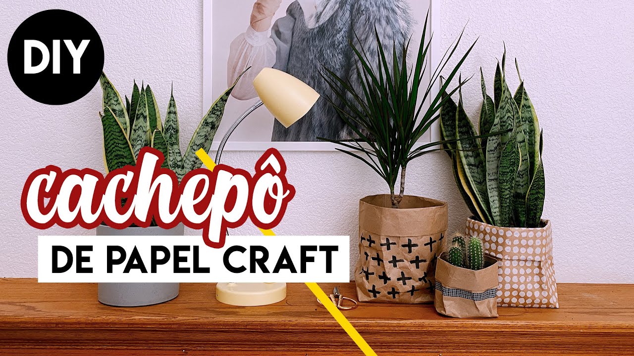 DIY Cachepô de Craft | by Aline Albino