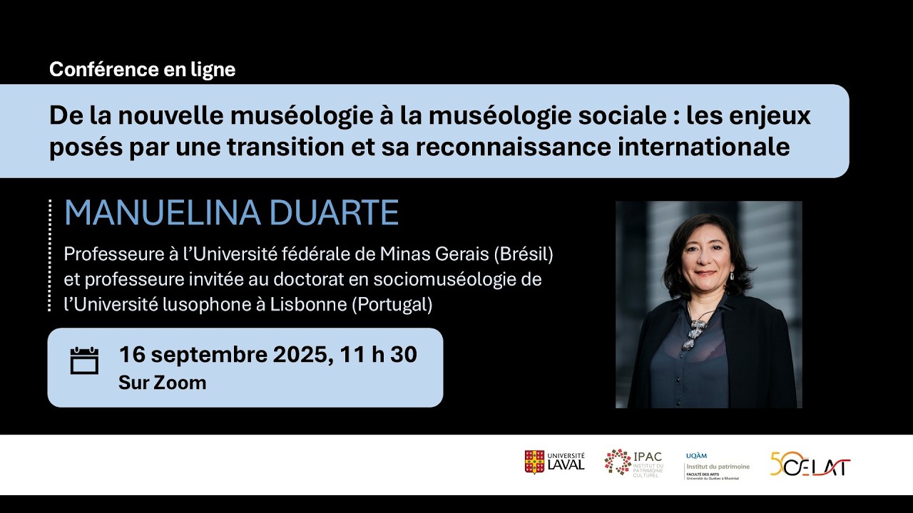 Conférence de Manuelina Duarte « De la nouvelle muséologie à la muséologie sociale »