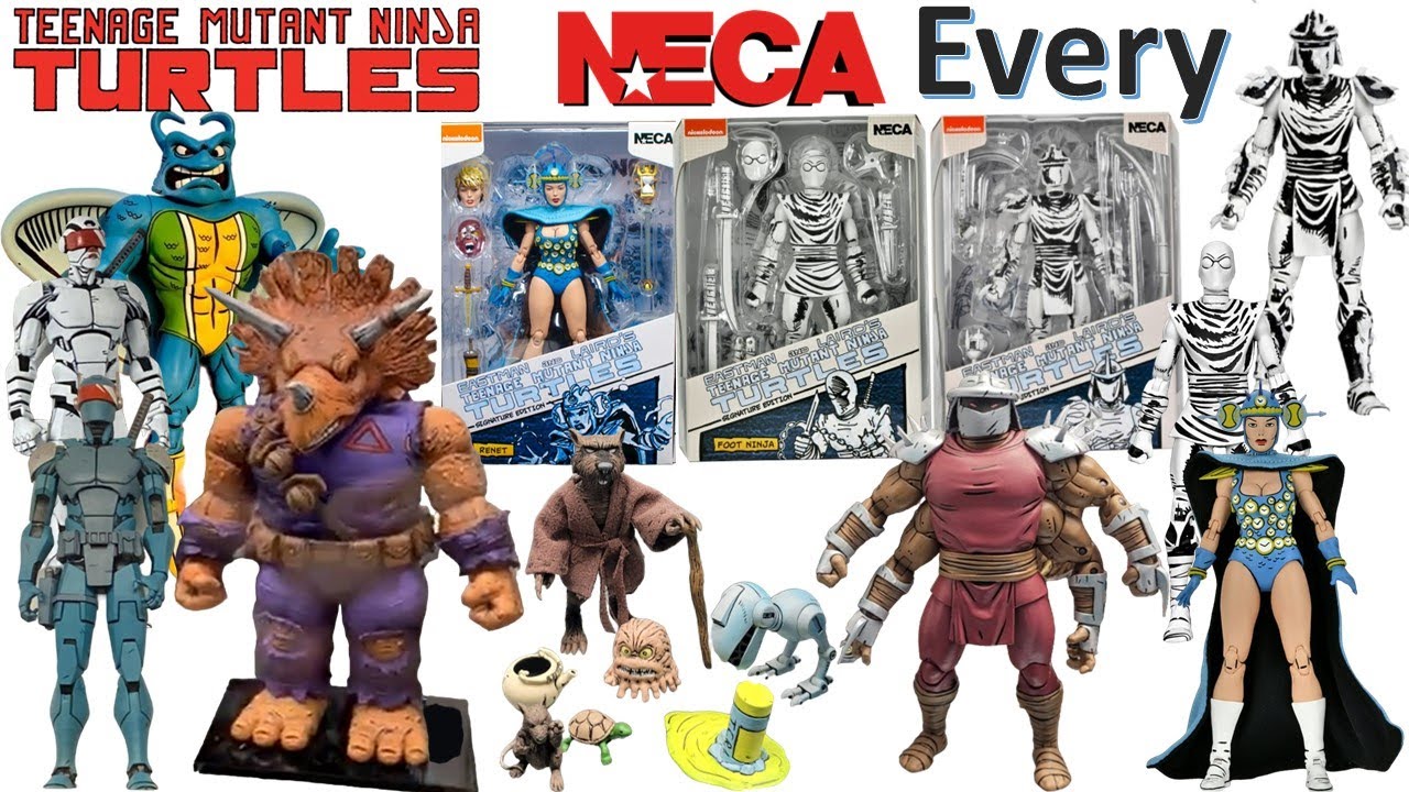 *see newer video* Every NECA Comic TMNT Teenage Mutant Ninja Turtles Comparison List