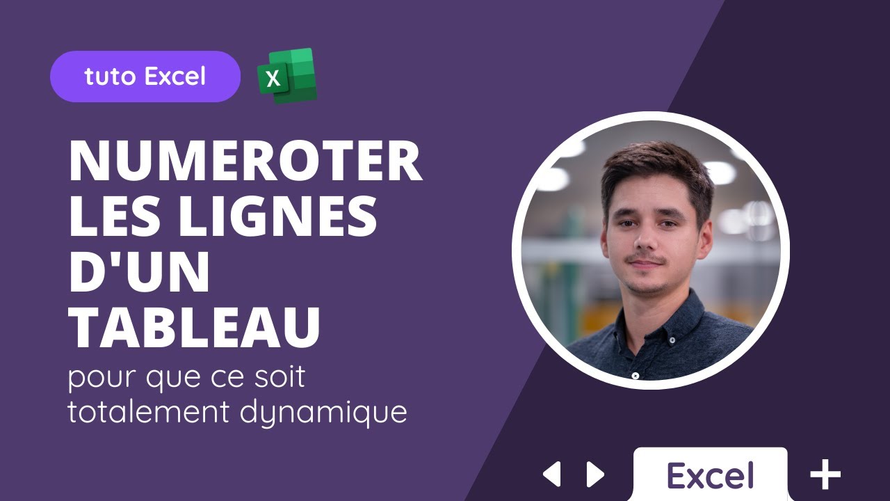 Automatiser la numérotation de lignes d'un tableau sur Excel (Tuto)