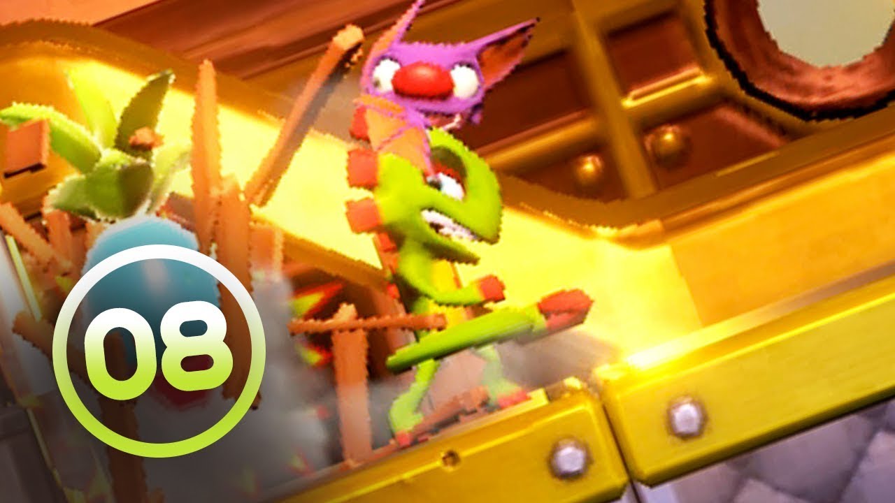Yooka-Laylee and the Impossible Lair 100% Walkthrough Part 8 - Conveyor Chaos